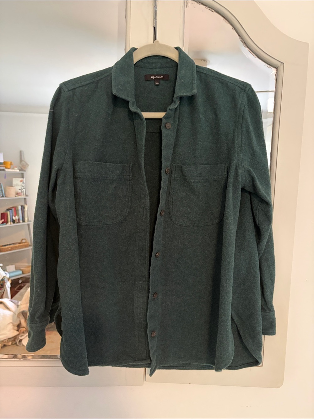 Madewell Teal Green Flannel Jacket- Small